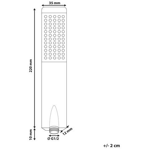 Soffione Doccia Yarari Ottone Nero - Foto 5