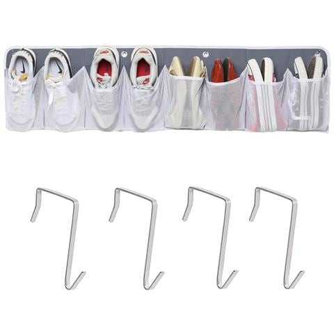 Organizzatore Sospeso A 8 Tasche Per Camper - Borsa Da Comodino In Tessuto Non Tessuto Grey - Foto 1