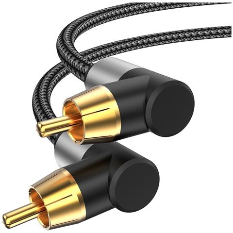 Cavo Audio Coassiale Digitale Ad Angolo Retto - Connessione Tv, Spdif 5.1 Canali Rca  10 M - Foto 2
