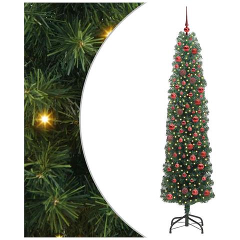 Albero di Natale artificiale con 300 LED Verde 180 cm - Foto 1