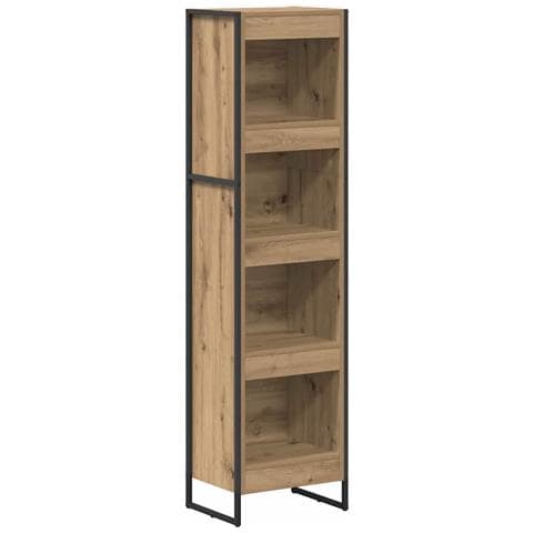 Armadio per Libri Rovere Artigianale 80 x 30 x 155 cm - Foto 1