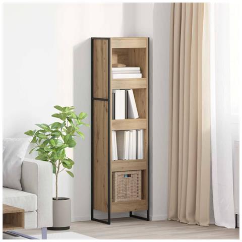 Armadio per Libri Rovere Artigianale 80 x 30 x 155 cm - Foto 2