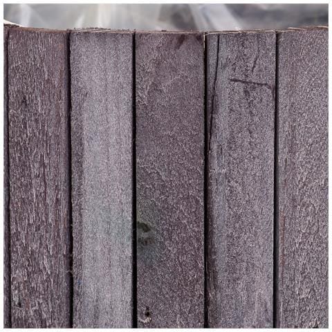 Set Di 2 Cestini Rotondi In Legno Grigio - Foto 7