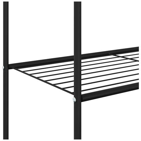 Stendibiancheria con lo scaffale Nero 80 x 53 x 156 cm - Foto 9