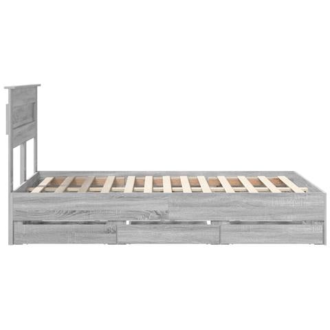 Struttura del letto con cassetto Grigio Sonoma 120 x 190 cm - Foto 9
