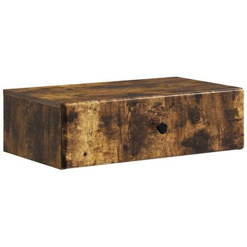 Tavolino da Parete Laterale Rovere Fumo 59 x 34,5 x 17 cm - Foto 1