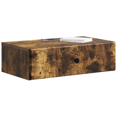 Tavolino da Parete Laterale Rovere Fumo 59 x 34,5 x 17 cm - Foto 2