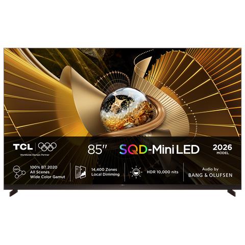 X11L TV 85X11L SQD-Mini LED da 85”, 4K UHD, 10.000 nit e 14.400 zone di dimming, Smart Google TV a 144Hz, Dolby Vision & Atmos, Audio Bang & Olufsen - Foto 1
