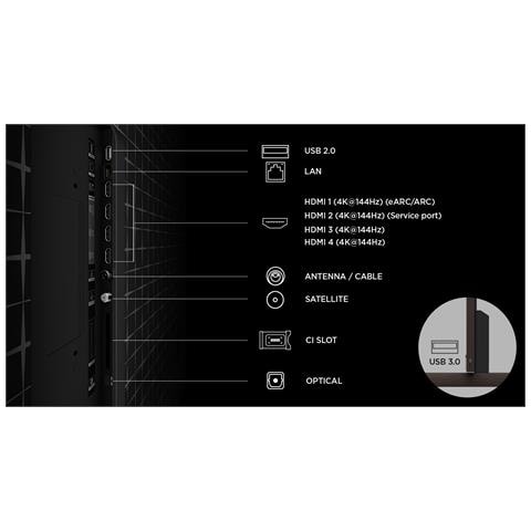 X11L TV 85X11L SQD-Mini LED da 85”, 4K UHD, 10.000 nit e 14.400 zone di dimming, Smart Google TV a 144Hz, Dolby Vision & Atmos, Audio Bang & Olufsen - Foto 11