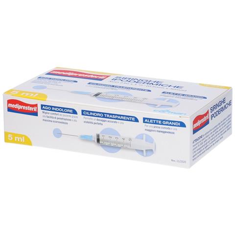Siringa Ipodermica Medipresteril Ago 23 Gauge 1 1/4 0,5X30MM 5 ml 10 Pezzi - Foto 1