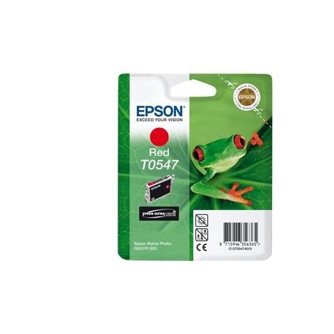 C13T05474010 Cartuccia Ink Originale Rosso per Epson Stylus Foto R 1800 / R 800 Capacità 400 Pagine - Foto 2