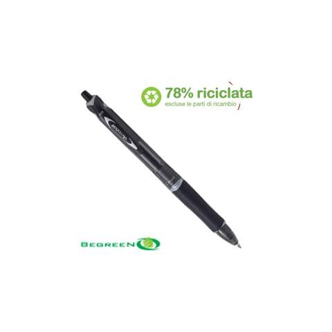 confezione da 10 pezzi - penna sfera scatto acroball plastic 0.7mm nero begreen - Foto 1