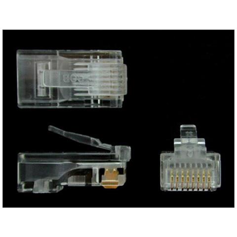 Connettore modulare a treccia RJ45 Cat5e - Confezione da 50 - Foto 1