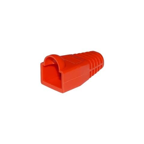 Confezione 100 Copriconnettori 6mm Per Plug Rj45 8 Poli Cavo Cat 5e- 6 Rossi - Foto 2