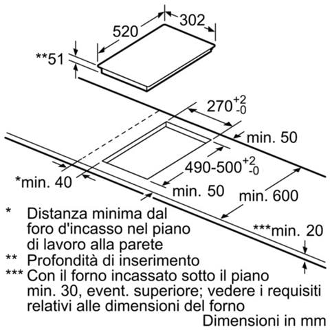 Piano Cottura EH375FBB1E a Induzione 2 Zone Cottura da 30 cm Colore Nero - Foto 4