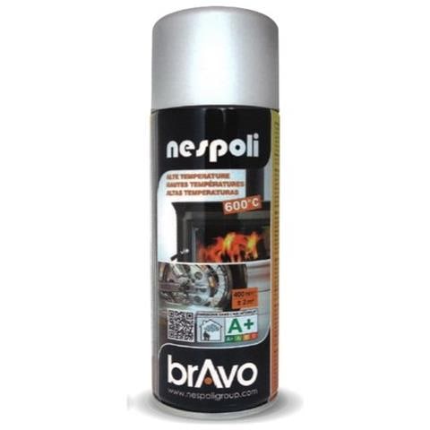 Smalto Spray Acrilico Alte Temperature Bianco Opaca 400 Ml Bravo - Foto 1