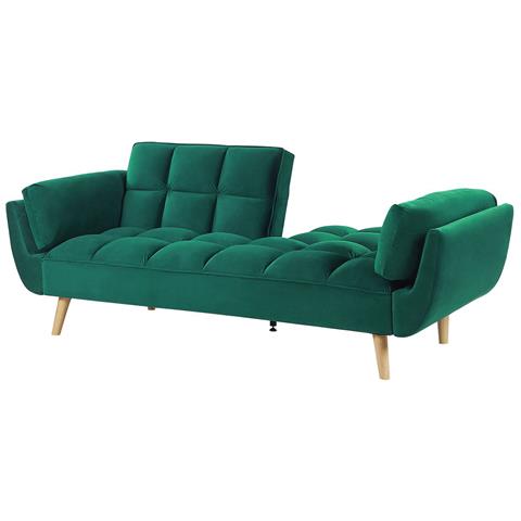 Divano Letto In Velluto Verde Asby - Foto 12