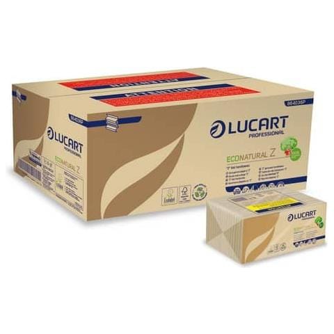 Asciugamani Piegati A ""z"" Econatural Z 23x23,5 Cm Avana Conf. Da 220 Ff - 864036p (conf. 18)  - Foto 1