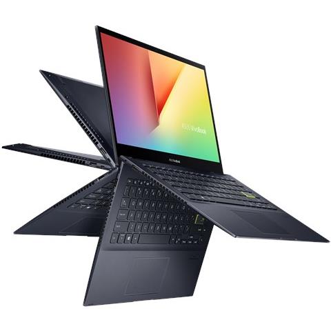 Vivobook Flip TM420UA-EC004R AMD Ryzen™ 5 5500U Ibrido (2 in 1) 35,6 cm (14") Touch screen Full HD 8 GB DDR4-SDRAM 512 GB SSD Wi-Fi 5 (802.11ac) Windows 10 Pro Nero - Foto 1