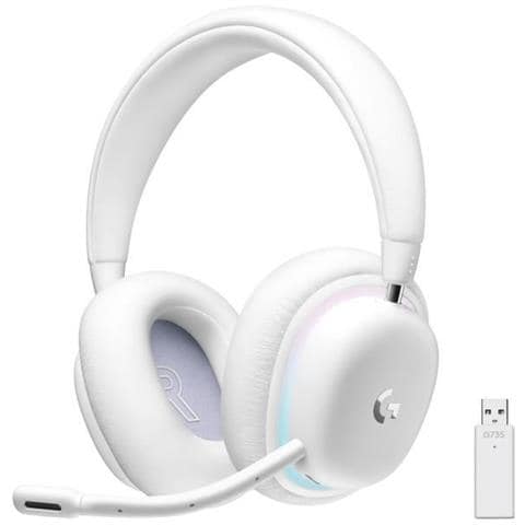 Cuffie Gaming G735 Wireless con Microfono USB LIGHTSPEED Bluetooth Colore Bianco - Foto 1