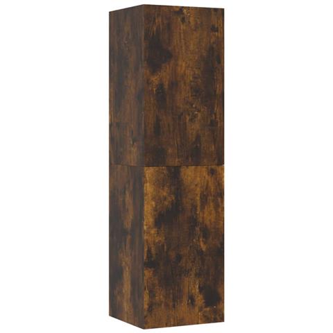 Mobile Porta TV a Parete Rovere Fumo 30,5x30x110 cm - Foto 1