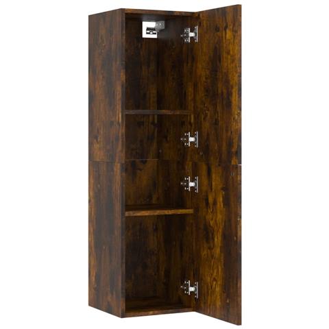 Mobile Porta TV a Parete Rovere Fumo 30,5x30x110 cm - Foto 2