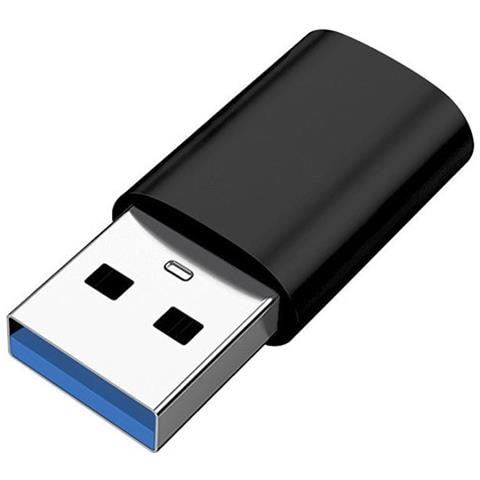 Adattatore Da Usb 3.0 (maschio) A Usb-c (femmina). Black - Foto 1