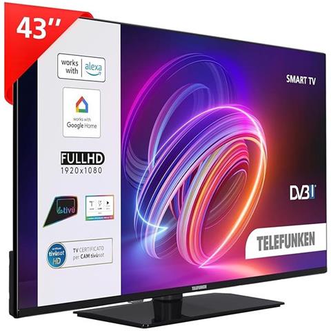 Smart TV 43" Full HD TE43750B45I2KZ, TV LED 43 Pollici, Compatibile con Alexa e Google Assistant, DVB-I, Digitale DVB-T2, Dolby Vision HDR10, Dolby Audio - Foto 5