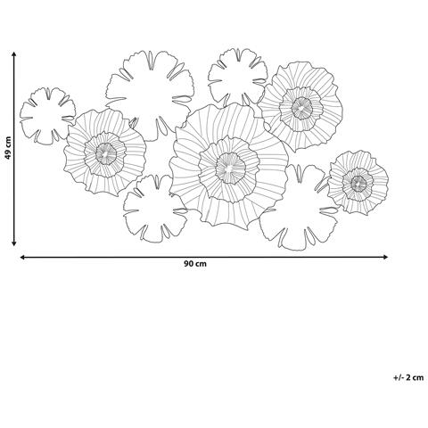 Decorazione Da Parete Metallo Multicolore 90 X 49 Cm Potassium - Foto 5