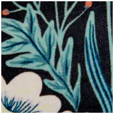 Cuscino Decorativo Osmunda Cotone 45 X 45 Cm Floreale Nero - Foto 2