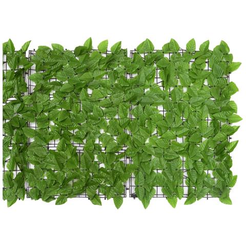 Paravento Da Balcone Con Foglie Verdi 200x75 Cm - Foto 3