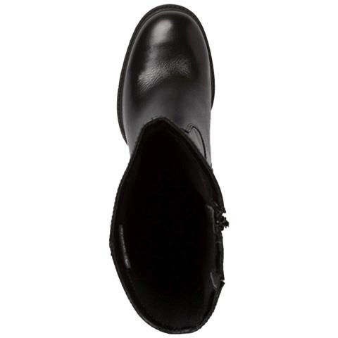 Black Classic Closed Long Heeled Boot Stivali Pelle Scarpe Donna Nero Eu 40, 1-25634-41 001 - Foto 3