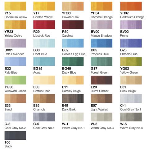 22075715 evidenziatore 36 pz Punta del pennello Aqua, Beige, Nero, Blu, Verde, Grigio, Lavanda, Mauve, Ocra, Arancione, Rosa, Rosso, Giallo - Foto 4