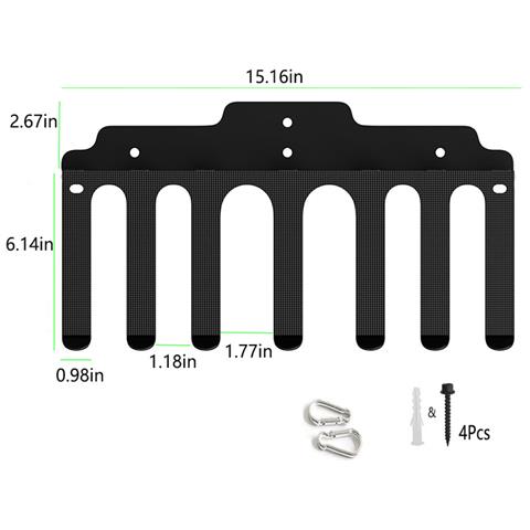 Supporto Per Bilanciere Da Parete, Rastrelliera Per Attrezzi Da Palestra Per Il Sollevamento Pesi   Model 4 - Foto 1