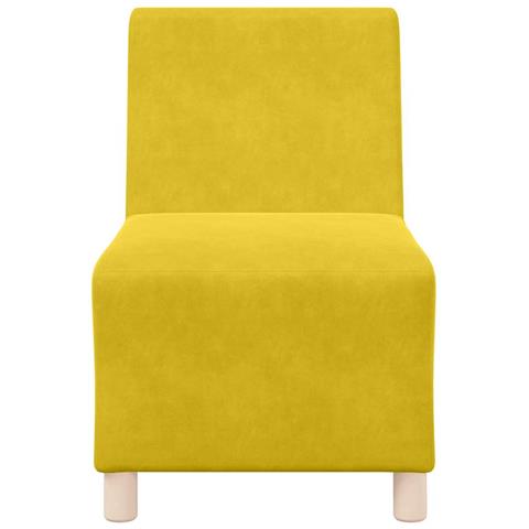 Divano Sedia Giallo 55 cm Velluto - Foto 2
