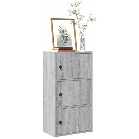 Libreria Grigio Sonoma 40x24x77 Cm In Legno Multistrato - Foto 1