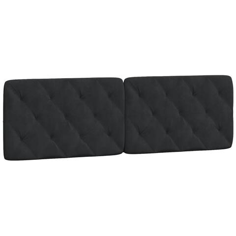 Lusso Casadino -  Cuscino Testiera Nero 160 Cm In Velluto - Foto 1