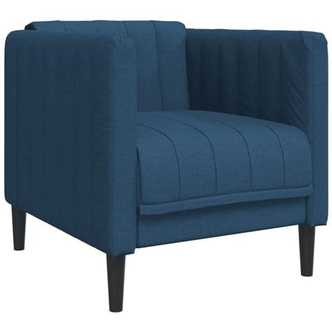 Lusso Casadino -  Poltrona Blu In Tessuto - Foto 1