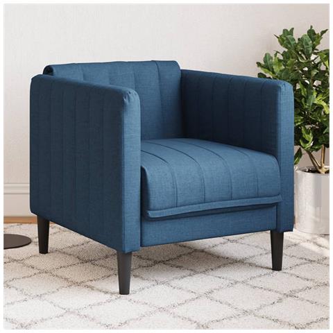 Lusso Casadino -  Poltrona Blu In Tessuto - Foto 8