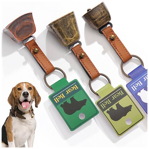 Campanaccio Antico In Rame Con Cinturino In Pelle Pu Per Escursionismo Bronze - Foto 4