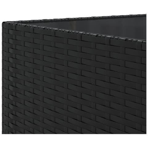 Set Salotto da Giardino con Cuscini 7pz Nero Polyrattan - Foto 9