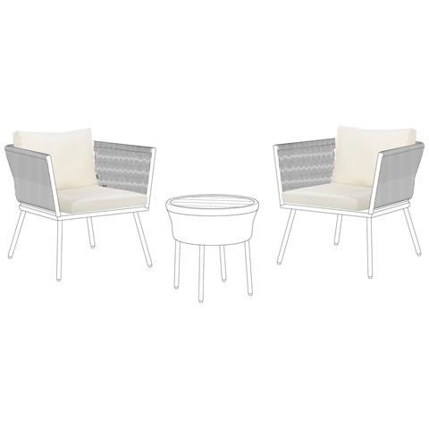 Set Di Copricuscini Per Esterni Gargano Beige Chiaro - Foto 2