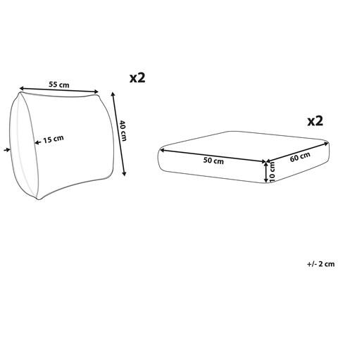 Set Di Copricuscini Per Esterni Gargano Beige Chiaro - Foto 8