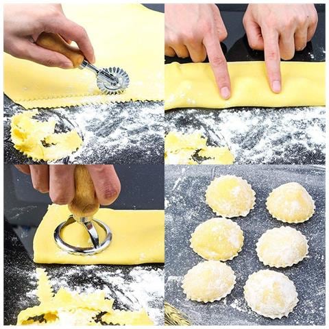 Stampo Per Ravioli/wonton In Lega Di Alluminio Con Bordo Ondulato - Foto 6
