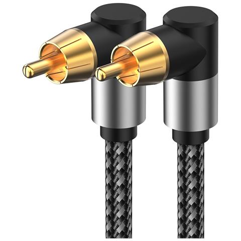 Cavo Audio Coassiale Digitale Ad Angolo Retto - Connessione Tv, Spdif 5.1 Canali Rca  1,5 Milioni - Foto 1