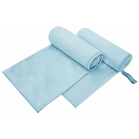 Asciugamani Sportivi 2 pcs Blu 200 x 100 cm - Foto 1