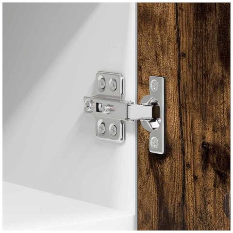 Armadio pensile con porta Riga 2 pcs Rovere Affumicato e Bianco - Foto 9
