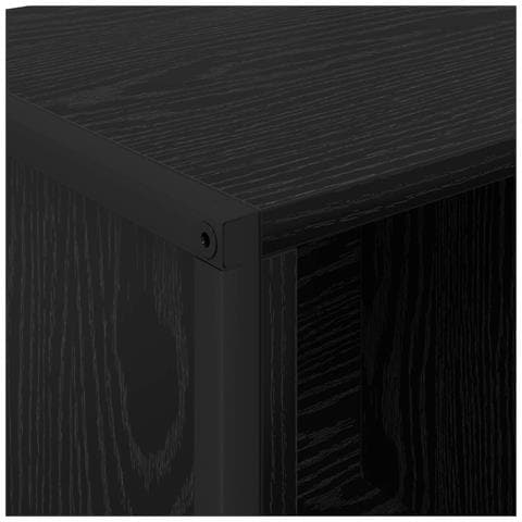 Armadio per Libri Rovere Nero 68 x 30 x 108.5 cm - Foto 9