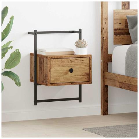 Armadio da Notte 2 pcs Legno vecchio 35 x 30 x 51 cm - Foto 2