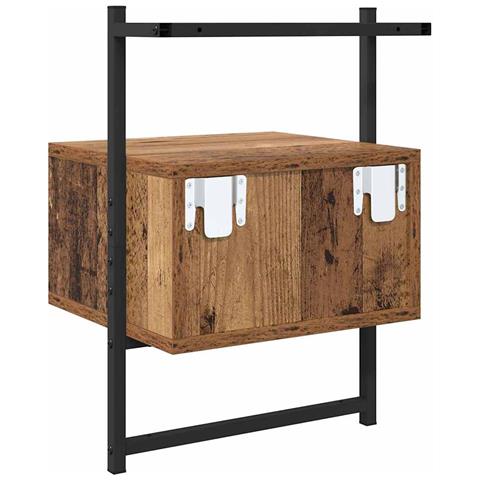 Armadio da Notte 2 pcs Legno vecchio 35 x 30 x 51 cm - Foto 9